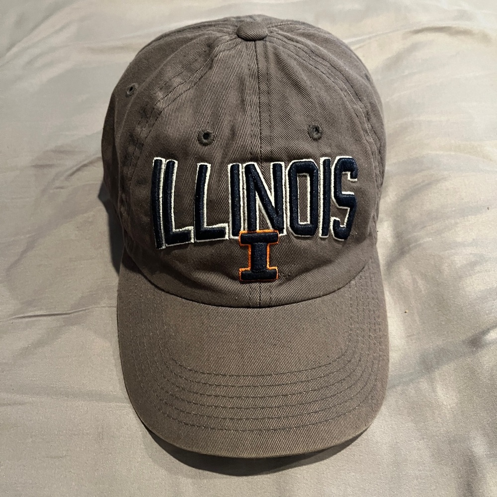 Grey Top of the World Illinois Hat
